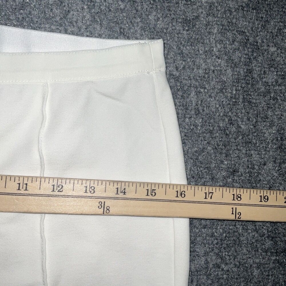 Lafayette Pants Womens Size S Off White Ponte Pull On Crop - Picture 5 of 9